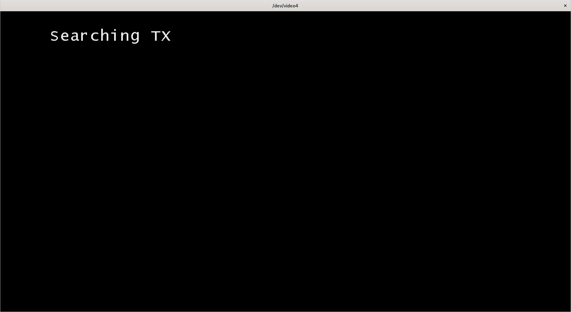 "Searching TX" display